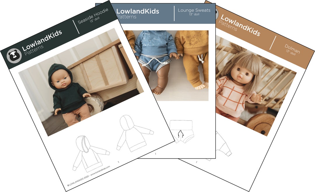13" Doll Pattern Bundle One - PDF Sewing Pattern - Etsy