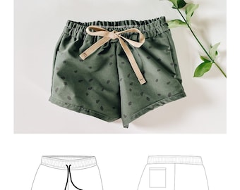 Swim Boardies - PDF Shorts Sewing Pattern