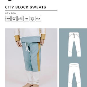 City Block Sweats - PDF Sewing Pattern - Etsy