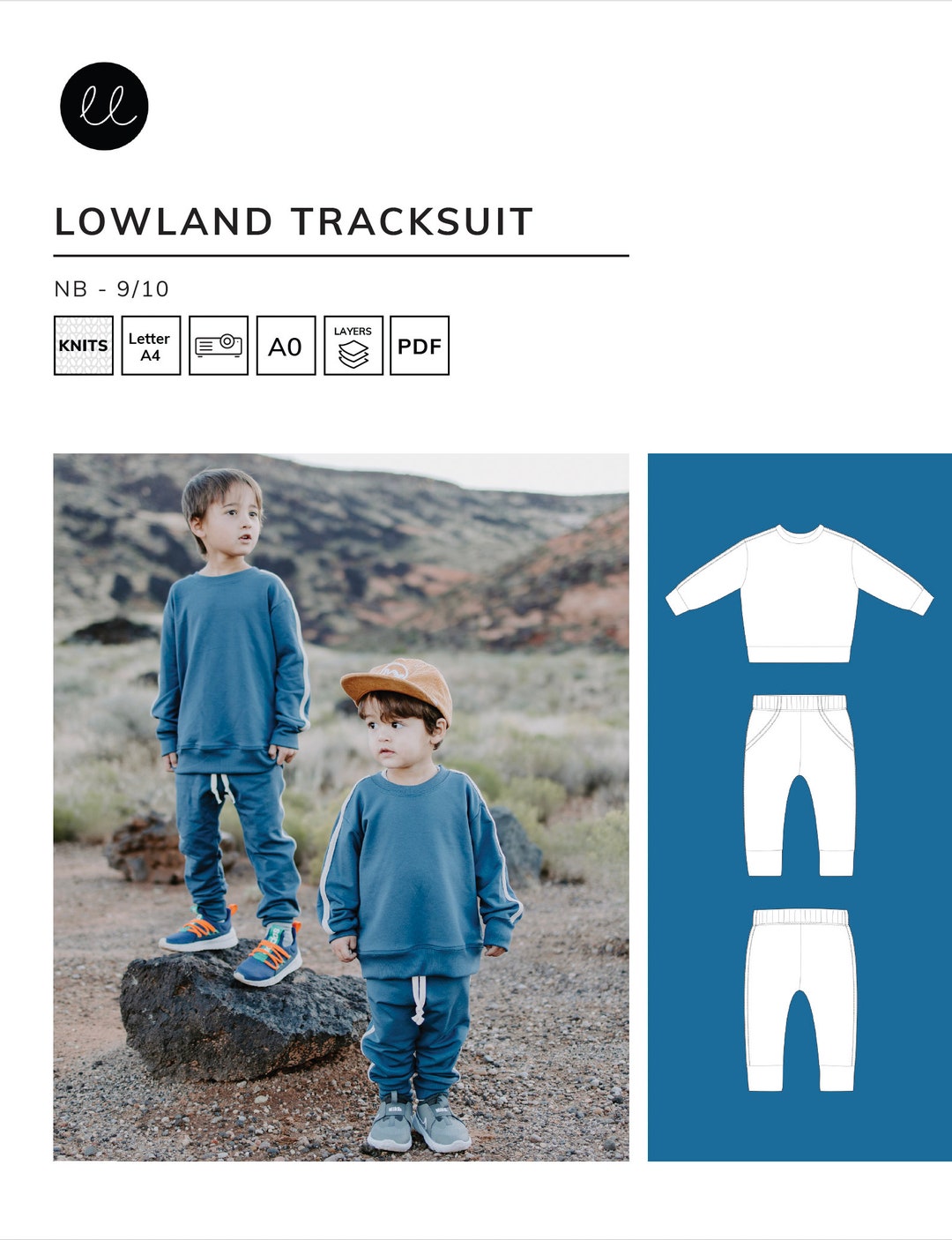 Lowland Tracksuit PDF Sewing Pattern Etsy