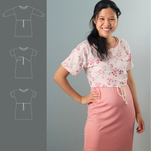 Nursing Dress Pattern Pregnancy Breastfeeding Dress Sewing Etsy