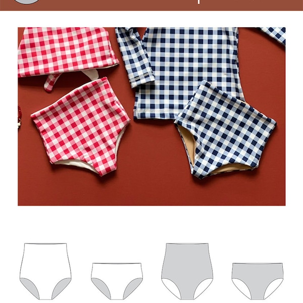 Reversible Swim Bottoms - PDF Sewing Pattern