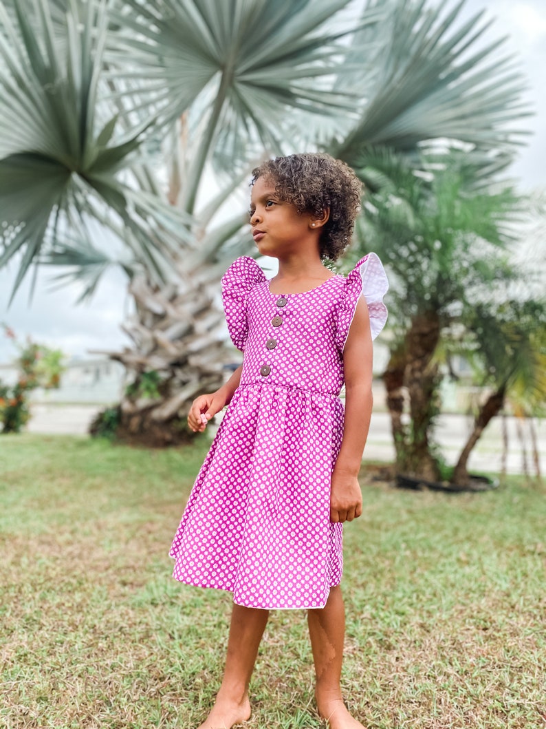Flutter Dress PDF Sewing Pattern Etsy