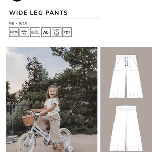 Wide Leg Pants - PDF Sewing Pattern