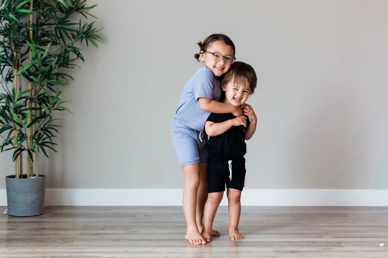 Boys On-trend pajama outfit for Babies and Girls. Get the Look Raglan Pj Top PAJAMA BUNDLE Pj Pants Racerback Pj Top