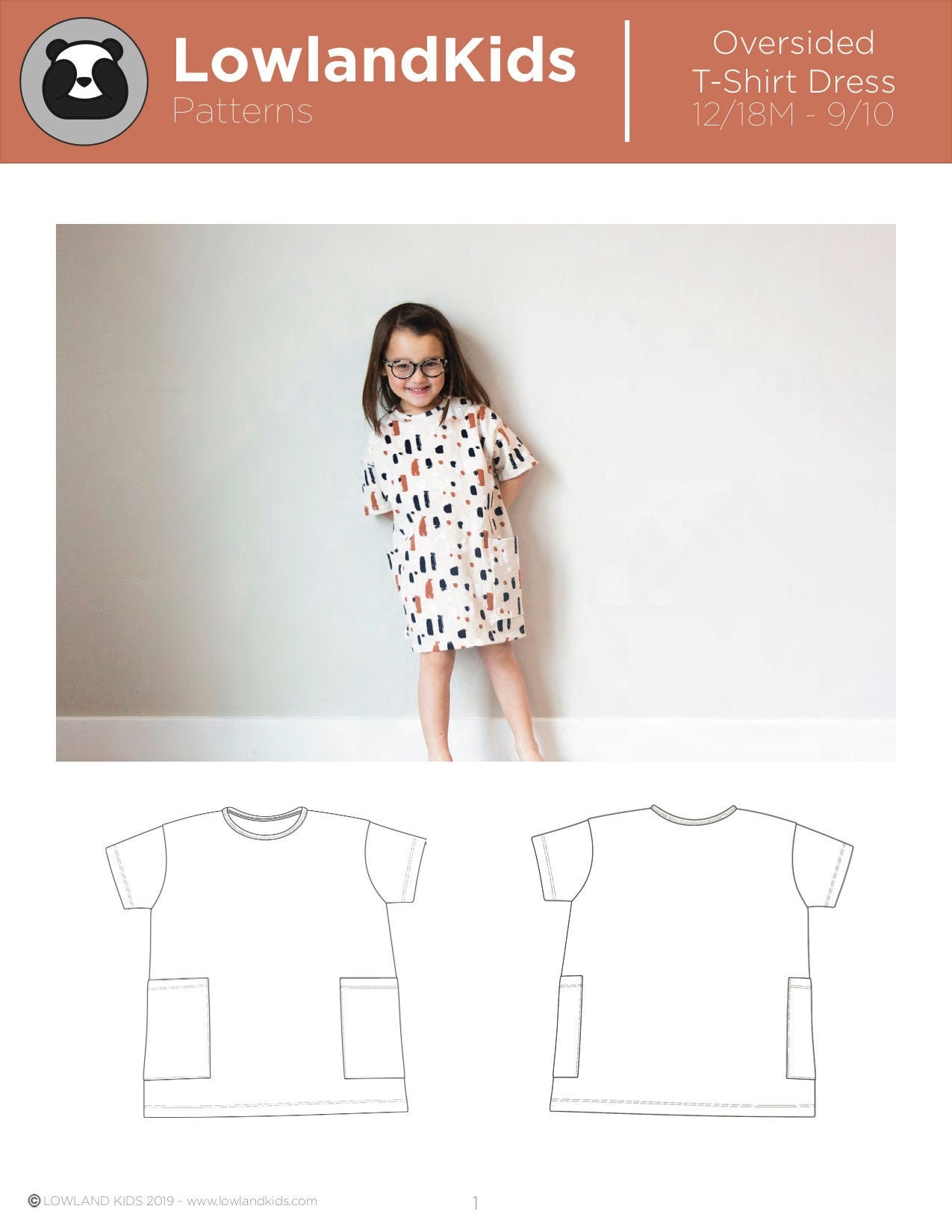Oversized T-shirt Dress - PDF Sewing Pattern