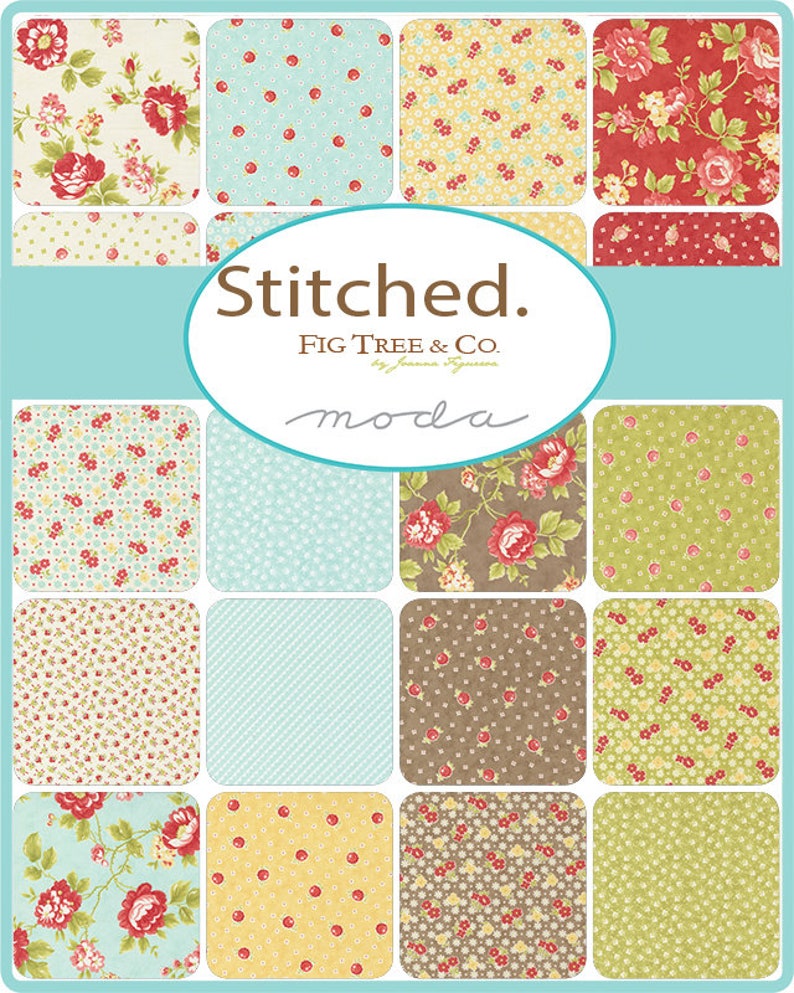 STITCHED by Fig Tree And Co for Moda Fabrics 20432-16 Bloomers Pebble 1/2 Yard Increments, Cut Continuously image 3