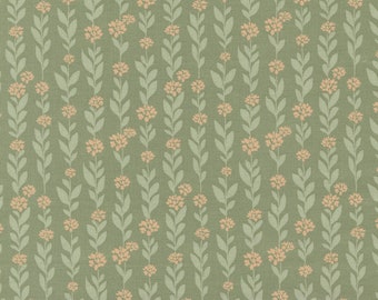 Country Rose by Lella Boutique for Moda Fabrics - 5171-14 Climbing Vine Sage  - 1/2 Yard Increments, Cut Continuously