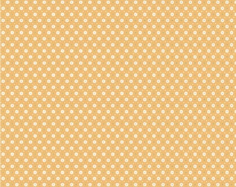 Chick-A-Doodle Doo by Poppie Cotton - CD21719 Florets Yellow - 1/2 Yard Increments, Cut Continuously