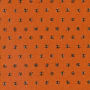 Noir by Alli K Design for Moda Fabrics - Wathcing Eyes 11546-14 Pumpkin - 1/2 Yard Increments, Cut Continuously