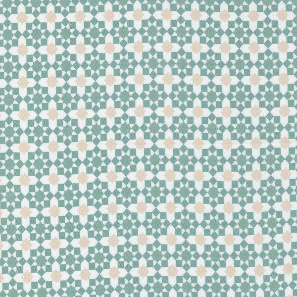 Love Note by Lella Boutique for Moda Fabrics - 5152-21 First Crush Dusty Sky - 1/2 Yard Increments, Cut Continuously