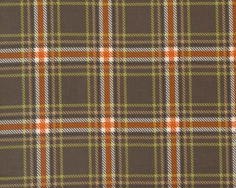 The Great Outdoors de Stacy Iest Hsu para Moda Fabrics - Cozy Plaid 20885-21 Bark - Incrementos de 1/2 yarda, cortado continuamente