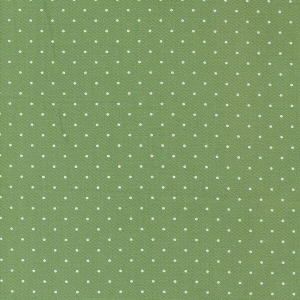 PRE ORDER - Shoreline by Camille Roskelley for Moda Fabrics - Dot 55307-15 Green - 1/2 Yard Increments, Cut Continuously