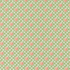 Peachy Keen by Corey Yoder for Moda Fabrics - Peaches 29171-13 Fern - 1/2 Yard Increments, Cut Continuously
