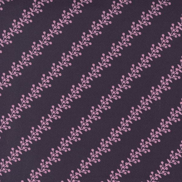 WILD MEADOW by Sweetfire Road for Moda Fabrics - 43137-17 Berry Bramble Prune - 1/2 Yard Increments, Cut Continuously