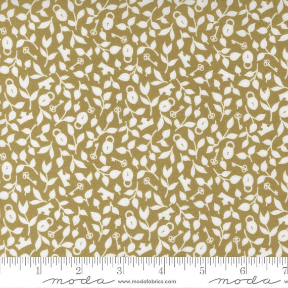WILD MEADOW by Sweetfire Road for Moda Fabrics 43135 12 Crown and Vines Bronze 1 2 Yard Increments Cut Continuously Etsy Canada