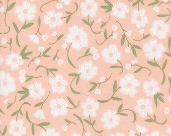 Flower Girl by My Sew Quilty Life Moda Fabrics - Flower Fields 31730-16 Blush - 1/2 Yard Increments, Cut Continuously