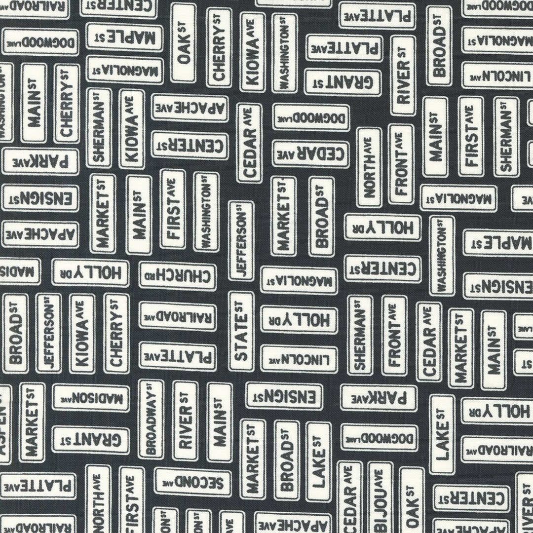 Main Street by Sweetwater for Moda Fabrics - Street Signs 55643-25 ...