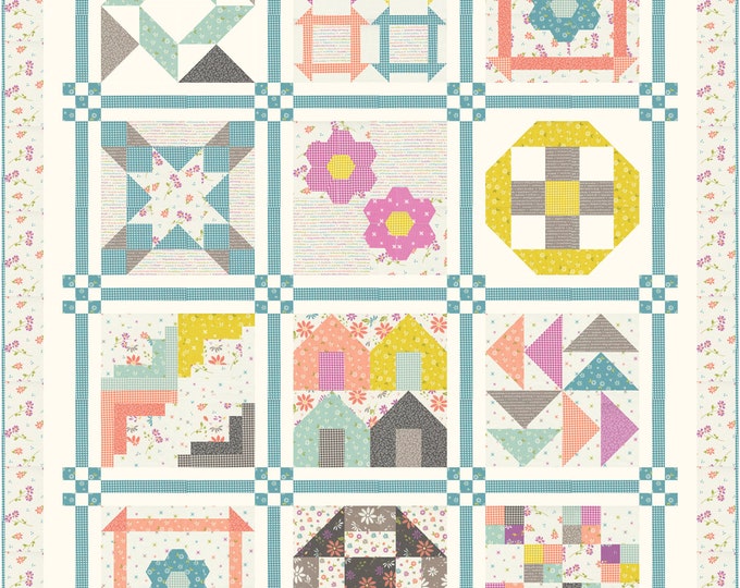Summer Fun Quilt Kit With Pattern Using Seashore Drive by Sherri & Chelsi of Moda Fabrics