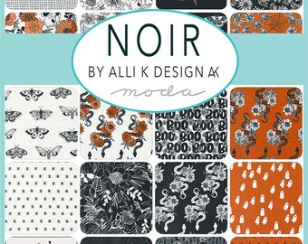 Half Yard Bundle Noir by Alli K Design for Moda Fabrics - 25 fabrics + 3 Panels