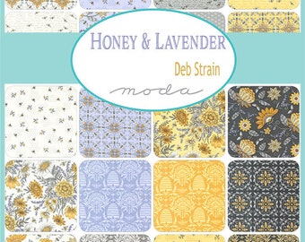 Half Yard Bundle Honey Lavender by Deb Strain for Moda Fabrics - 31 fabrics