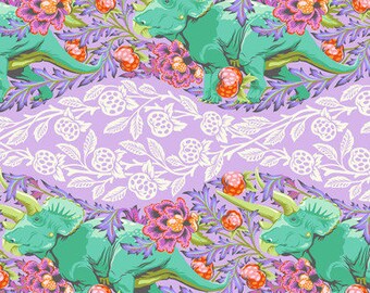 Roar! by Tula Pink for Free Spirit Fabrics - PWTP223 Trifecta Mist - 1/2 Yard Increments, Cut Continuously