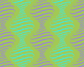 Parisville (Deja Vu) by Tula Pink for Free Spirit Fabrics - PWTP194 Spencer Stripe Pistachio - 1/2 Yard Increments, Cut Continuously