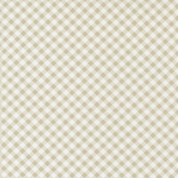 Sweet Liberty by Brenda Riddle for Moda Fabrics - Gingham 18754-11 Linen White - 1/2 Yard Increments, Cut Continuously