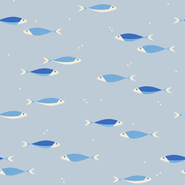 Water by Ruby Star Society - School Day RS5127-11 Water Blue - 1/2 Yard Increments, Cut Continuously