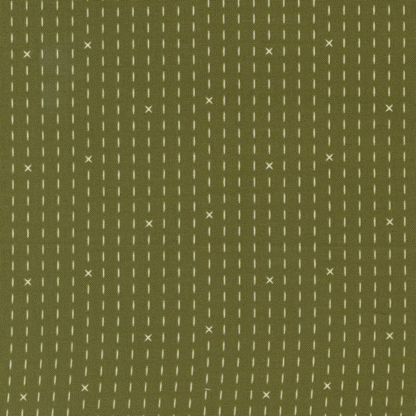 Evermore by Sweetfire Road for Moda Fabrics - Hand Stitched 43156-14 Fern - 1/2 Yard Increments, Cut Continuously