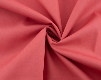 Holly Berry enfärgad poplin av Birch Fabric - MBS-SOLIDS-HOLLYBERRY - 1/2 Yard ökningar, kontinuerligt klippt