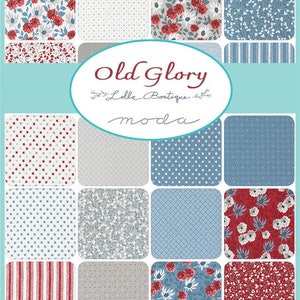 Half Yard Bundle Old Glory by Lella Boutique for Moda Fabrics - 27 fabrics