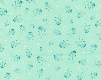 Bluebell by Janet Clare for Moda Fabrics - Atkins 16963-14 Sage - 1/2 Yard Increments, Cut Continuously