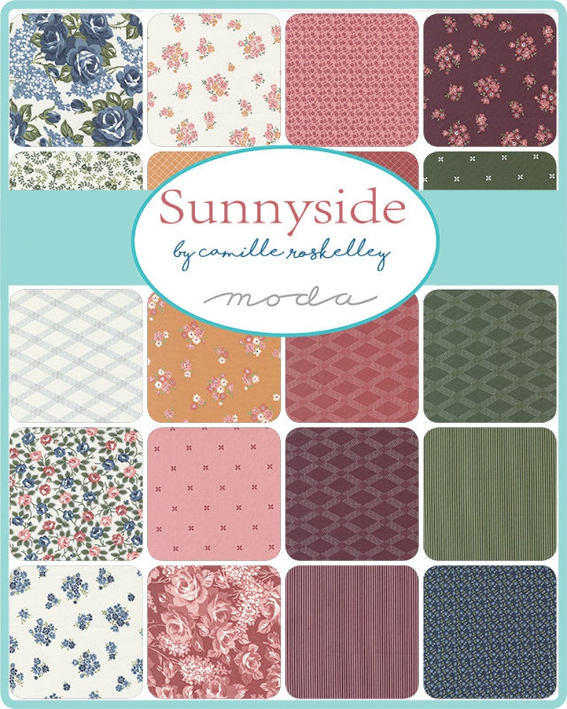 SUNNYSIDE by Camille Roskelley for Moda Fabrics Nesting 55282-16 Moss 1/2 Yard Increments, Cut Continuously image 3