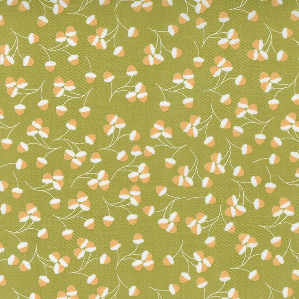 Cozy Up by Corey Yoder for Moda Fabrics - 29123-15 Acorns Moss - 1/2 Yard Increments, Cut Continuously