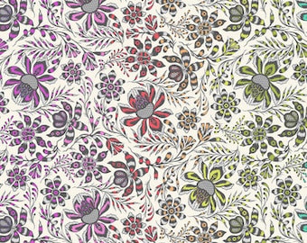 Roar! by Tula Pink for Free Spirit Fabrics - PWTP227 Wild Vine Mist - 1/2 Yard Increments, Cut Continuously