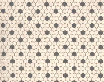 BOUDOIR by Basic Grey - 30655-21 Parlor Hexi Pale Roebuck - 1/2 Yard Increments, Cut Continuously