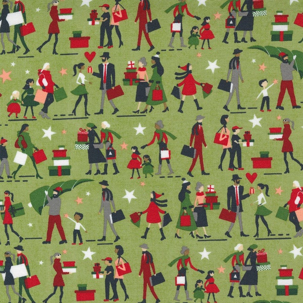 HUSTLE & BUSTLE by Basic Grey for Moda Fabrics - 30661-16 Gift Giving Pear - 1/2 Yard Increments, Cut Continuously