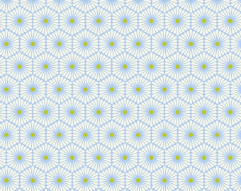 Besties by Tula Pink for Free Spirit Fabrics - PWTP220 Daisy Chain Bluebell - 1/2 Yard Increments, Cut Continuously