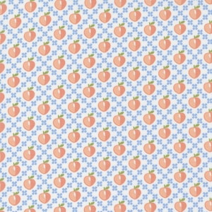 Peachy Keen by Corey Yoder for Moda Fabrics - Peaches 29171-11 Off White - 1/2 Yard Increments, Cut Continuously