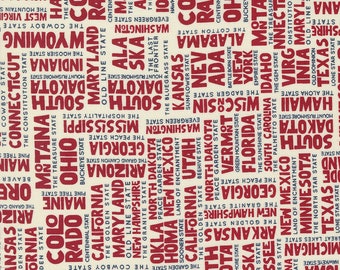 STATESIDE by Sweetwater for Moda Fabrics - States 55610-23 Navy - 1/2 ...