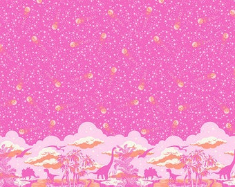 Roar! by Tula Pink for Free Spirit Fabrics - PWTP226 Meteor Showers Blush - 1/2 Yard Increments, Cut Continuously