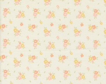 Flower Girl by My Sew Quilty Life Moda Fabrics - Blooms 31734-11 Porcelain - 1/2 Yard Increments, Cut Continuously