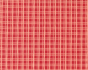 Cheer & Merriment by Fancy That Design House - 45536-23 Christmas Check Cranberry Punch - 1/2 Yard Increments Cut Continuously