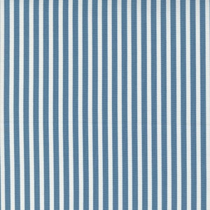 Shoreline by Camille Roskelley for Moda Fabrics Simple Stripe 55305-13 Medium Blue 1/2 Yard Increments, Cut Continuously image 1