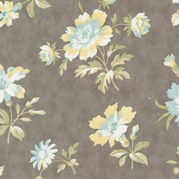 Honeybloom by 3 Sisters for Moda Fabrics - Blooming 44340-15 Charcoal - 1/2 Yard Increments, Cut Continuously