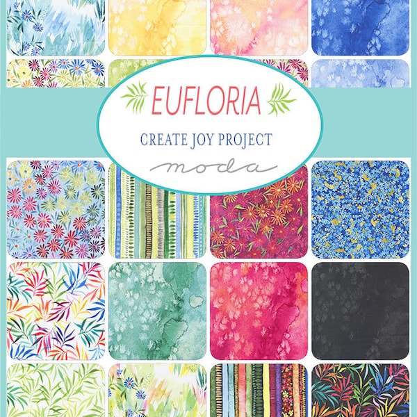 Half Yard Bundle EUFLORIA by Create Joy Project for Moda Fabrics - 32 fabrics