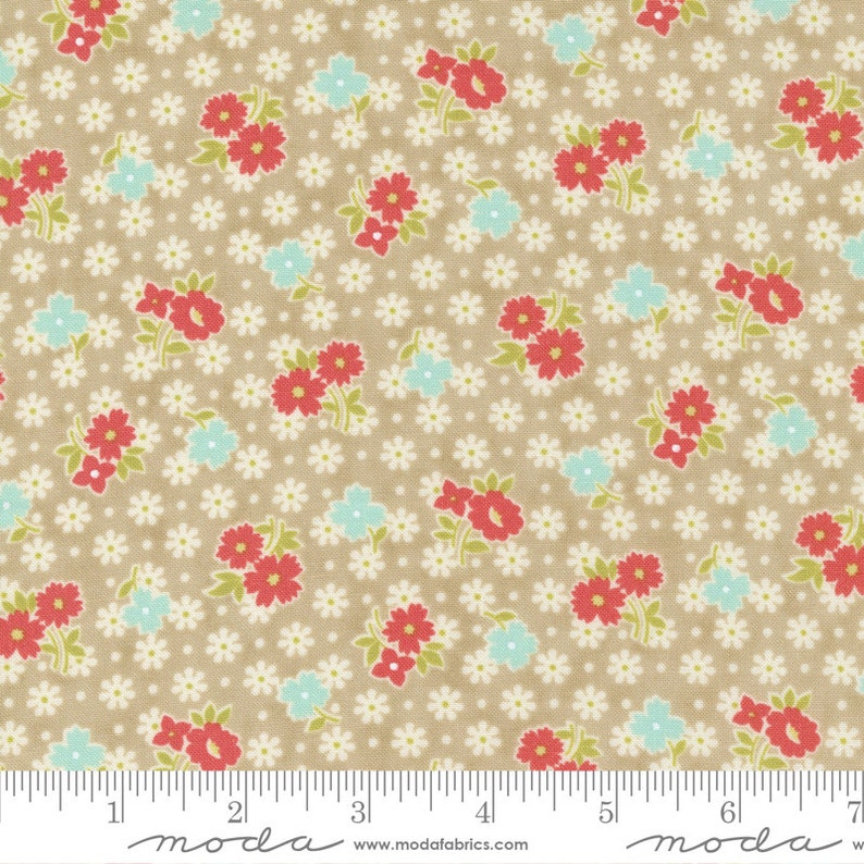 STITCHED by Fig Tree And Co for Moda Fabrics 20432-16 Bloomers Pebble 1/2 Yard Increments, Cut Continuously image 2