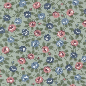 SUNNYSIDE by Camille Roskelley for Moda Fabrics - Blooming 55281-14 Sea Salt - 1/2 Yard Increments, Cut Continuously