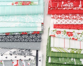 Half Yard Bundle Merry Little Christmas by Bonnie & Camille for Moda Fabrics - 36 fabrics